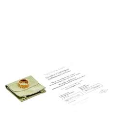 Pre Owned خاتم فان كليف & اربلز بيرليه ذهب وردي عيار 18 بالشعار مقاس 54