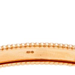 مملوكة مسبقًا Van Cleef & Arpels Perlee Signature 18K Rose Gold Bangle Bracelet M