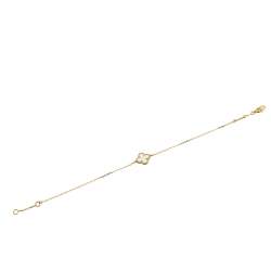 Pre Owned سوار فان كليف & اربلز "سويت ألهامبرا" صدف و ذهب أصفر عيار 18