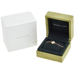 Pre Owned سوار فان كليف & اربلز "سويت ألهامبرا" صدف و ذهب أصفر عيار 18