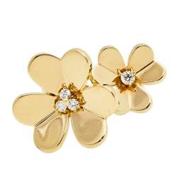 مملوكة مسبقًا  Van Cleef & Arpels Frivole Between the Finger Diamond 18K Yellow Gold Ring Size 54