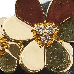 مملوكة مسبقًا  Van Cleef & Arpels Frivole Between the Finger Diamond 18K Yellow Gold Ring Size 54