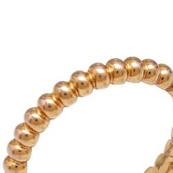 مملوكة مسبقًا Van Cleef & Arpels Perlee Small Model 18k Rose Gold Band Ring Size 43