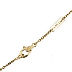 Pre Owned سوار فان كليف آند اربلز سويت ألهامبرا ذهب وردي عيار 18 قيراط وعقيق أحمر قلب  