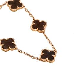 Pre Owned سوار فان كليف آند اربلز فينتدج الهامبرا 5 ذهب وردي عيار 18 وخشب 19 سم