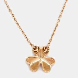 مملوكة مسبقًا Van Cleef & Arpels Frivole Diamond 18K Yellow Gold Mini Model Necklace