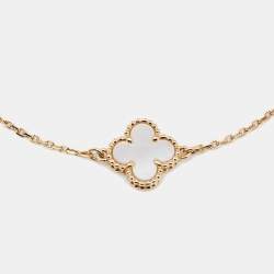 مملوكة مسبقًا Van Cleef & Arpels Sweet Alhambra Mother of Pearl 18k Yellow Gold Bracelet