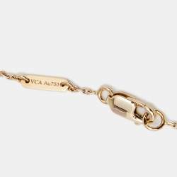 مملوكة مسبقًا Van Cleef & Arpels Sweet Alhambra Mother of Pearl 18k Yellow Gold Bracelet