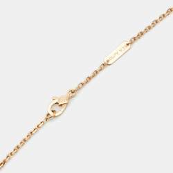 مملوكة مسبقًا Van Cleef & Arpels Magic Alhambra Guilloché 18k Yellow Gold Long Pendant Necklace