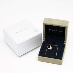 Pre Owned قلادة  فان كليف أند آربلز سويت ألامبرا باترفلاي ذهب أصف ر عيار 18 صدف