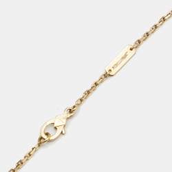 Pre Owned Van Cleef & Arpels Magic Alhambra Malachite 18K Yellow Gold Long Pendant Necklace