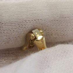 Pre Owned Van Cleef & Arpels Vintage Alhambra 18K Yellow Gold Mother of Pearl Earrings