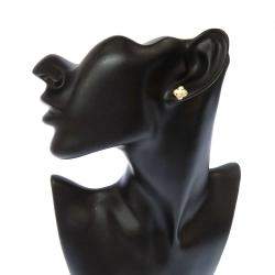 Pre Owned Van Cleef & Arpels Sweet Alhambra 18K Yellow Gold Mother Of Pearl Earrings