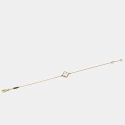 Pre Owned Van Cleef & Arpels Sweet Alhambra Mother of Pearl 18K Yellow Gold Bracelet
