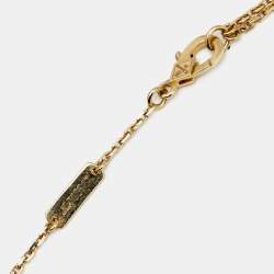 Pre Owned قلادة فان كليف آند اربلز بيرليه كولورز دلاية ملاكيت وذهب أصفر عيار 18 