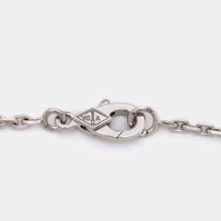 Pre Owned Van Cleef & Arpels Magic Alhambra Mother of Pearl 18K White Gold Pendant Necklace