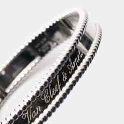Pre Owned Van Cleef & Arpels Perlée Signature 18k White Gold Bracelet M