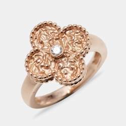 مملوكة مسبقًا خاتم فان كليف أند أربلز فينتدج ألامبرا ذهب وردي عيار 18 ألماس مقاس 52