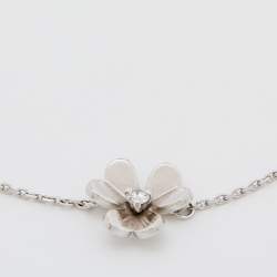 Pre Owned Van Cleef & Arpels Frivole Diamond 18k White Gold Bracelet