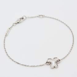 Pre Owned Van Cleef & Arpels Frivole Diamond 18k White Gold Bracelet