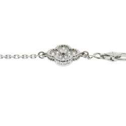 مملوكة مسبقًا Van Cleef & Arpels Sweet Alhambra 18K White Gold Diamond Bracelet 17.5