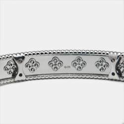 Van Cleef & Arpels Perlée Clover Diamonds 18k White Gold Bracelet L