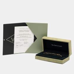 Pre Owned سوار فان كليف & آربلز فينتدج ألامبرا أونيكس بـ5حليات ذهب أصفر عيار 18 