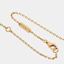 مملوكة مسبقًا Van Cleef & Arpels Vintage Alhambra Limited Edition 18K Rose Gold and Diamond Mother of Pearl Necklace