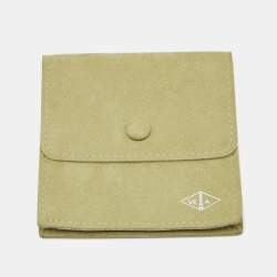 Pre Owned Van Cleef & Arpels Vintage Alhambra Mother of Pearl 18k White Gold 5 Motif Station Bracelet