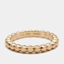 Van Cleef & Arpels Perlée Pearls 18k Rose Gold Medium Model Ring Size 50