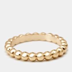 Van Cleef & Arpels Perlée Pearls 18k Rose Gold Medium Model Ring Size 50
