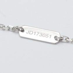 مملوكة مسبقًا Van Cleef & Arpels Vintage Alhambra Limited Edition 18K White Gold Diamond Sevres Porcelain Necklace