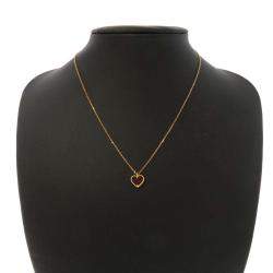 Pre Owned Van Cleef & Arpels Sweet Alhambra 18K Rose Gold Carnelian Necklace