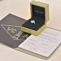 مملوكة مسبقًا Van Cleef & Arpels Alhambra Turquoise White Gold Diamond Ring