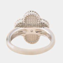 مملوكة مسبقًا Van Cleef & Arpels Alhambra Turquoise White Gold Diamond Ring