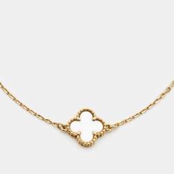 مملوكة مسبقًا Van Cleef & Arpels Sweet Alhambra Mother of Pearl 18k Yellow Gold Bracelet