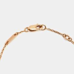Pre Owned Van Cleef & Arpels Sweet Alhambra Carnelian 18k Rose Gold Bracelet