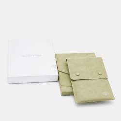 Pre Owned Van Cleef & Arpels Vintage Alhambra Agate 10 Motif 18k Yellow Gold Station Necklace