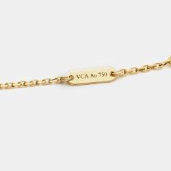 Pre Owned قلادة فان كليف اند اربلز فينتدج ألامبرا ذهب أصفر عيار 18 