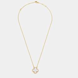 Pre Owned قلادة فان كليف اند اربلز فينتدج ألامبرا ذهب أصفر عيار 18 