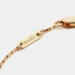 Pre Owned Van Cleef & Arpels Sweet Alhambra Carnelian 18k Rose Gold Bracelet