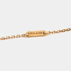 مملوكة مسبقًا قلادة فان كليف أند آربلز سويت ألامبرا كارنيليان ذهب وردي عيار 18