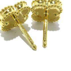 مملوكة مسبقًا Van Cleef & Arpels Vintage Alhambra 18K Yellow Gold Mother of Pearl Earrings