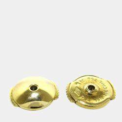 مملوكة مسبقًا Van Cleef & Arpels Vintage Alhambra 18K Yellow Gold Mother of Pearl Earrings