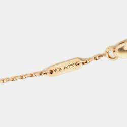 مملوكة مسبقًا Van Cleef & Arpels Sweet Alhambra Carnelian 18k Rose Gold Bracelet