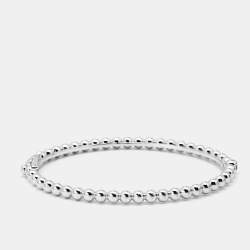 Pre Owned Van Cleef & Arpels Perlée Perles d'or 18k White Gold Meduim Model Bracelet S