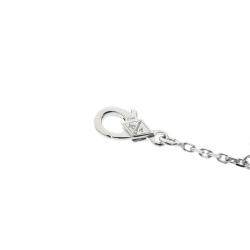 مملوكة مسبقًا Van Cleef & Arpels 18K Vintage Alhambra 18K White Gold Diamond Necklace