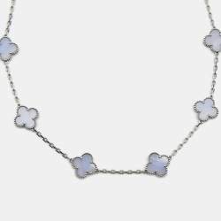 CRH7000331 - High Jewellery necklace - White gold, chalcedony