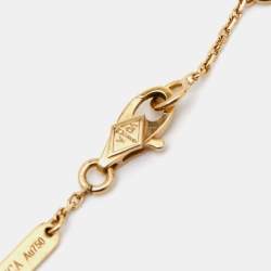 Pre Owned Van Cleef & Arpels Sweet Alhambra Mother of Pearl 18k Yellow Gold Bracelet