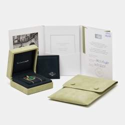 Pre Owned Van Cleef & Arpels Magic Alhambra Malachite 18k Yellow Gold Pendant Necklace